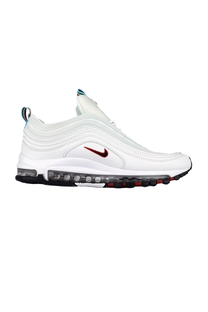 Air Max 97 white Multi Pull tabs